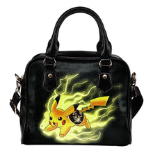 Load image into Gallery viewer, Pikachu Angry Moment Oakland Raiders Shoulder Handbags