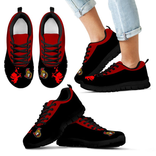 Cute Cupid Angel Background Ottawa Senators Sneakers