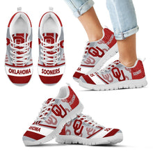 Load image into Gallery viewer, Three Impressing Point Of Logo Oklahoma Sooners Sneakers