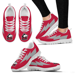 Cute Northern Illinois Huskies Sneakers Thunder Lightning Amazing Logo