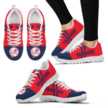 Load image into Gallery viewer, Line Stripe Logo Bottom New York Yankees Sneakers