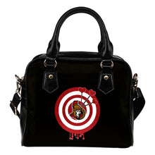 Load image into Gallery viewer, Valentine Sweet Ottawa Senators Dart Couple Love Shoulder Handbags