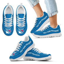 Load image into Gallery viewer, Wave Red Floating Pattern New York Rangers Sneakers