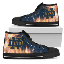 Load image into Gallery viewer, Fighting Like Fire Notre Dame Fighting Irish High Top Shoes