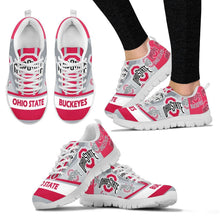 Load image into Gallery viewer, Three Impressing Point Of Logo Ohio State Buckeyes Sneakers