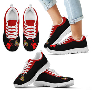 Cute Cupid Angel Background Ottawa Senators Sneakers