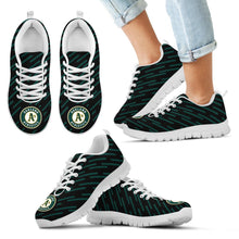 Load image into Gallery viewer, Marvelous Striped Stunning Logo Oakland Athletics Sneakers