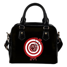 Load image into Gallery viewer, Valentine Sweet Oklahoma Sooners Dart Couple Love Shoulder Handbags