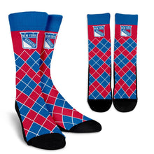 Load image into Gallery viewer, Gorgeous New York Rangers Argyle Socks