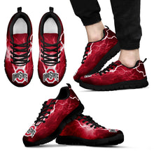 Load image into Gallery viewer, Ohio State Buckeyes Thunder Power Sneakers