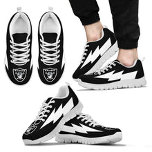 Load image into Gallery viewer, Cool Style Oakland Raiders Sneakers Thunder Lightning Amazing Logo