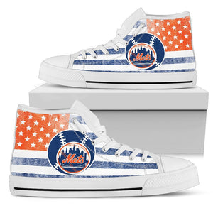 Flag Rugby New York Mets High Top Shoes