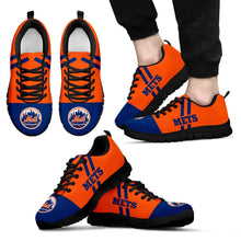 Load image into Gallery viewer, Line Stripe Logo Bottom New York Mets Sneakers