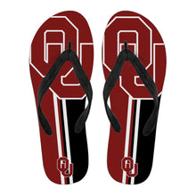 Load image into Gallery viewer, Great Oklahoma Sooners Fan Gift Two Main Colors Flip Flops