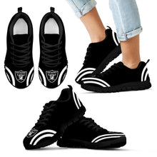 Load image into Gallery viewer, Lovely Curves Stunning Logo Icon Oakland Raiders Sneakers