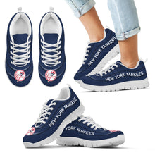 Load image into Gallery viewer, Wave Red Floating Pattern New York Yankees Sneakers