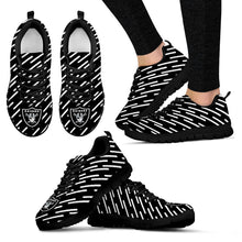 Load image into Gallery viewer, Marvelous Striped Stunning Logo Oakland Raiders Sneakers