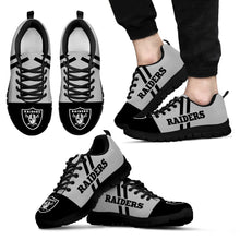 Load image into Gallery viewer, Line Stripe Logo Bottom Oakland Raiders Sneakers