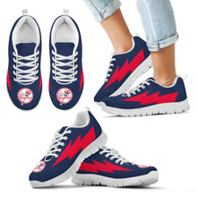 Load image into Gallery viewer, Funny New York Yankees Sneakers Thunder Lightning Amazing Logo