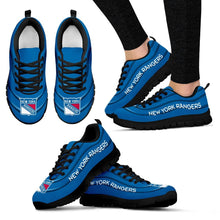 Load image into Gallery viewer, Wave Red Floating Pattern New York Rangers Sneakers