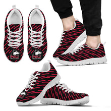 Load image into Gallery viewer, Marvelous Striped Stunning Logo Northern Illinois Huskies Sneakers