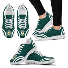Load image into Gallery viewer, Lovely Curves Stunning Logo Icon Oakland Athletics Sneakers