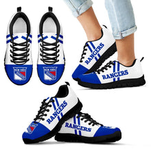 Load image into Gallery viewer, Line Stripe Logo Bottom New York Rangers Sneakers