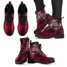 Load image into Gallery viewer, Secret Green Sun And Moon Dreamcatcher Ohio State Buckeyes Boots