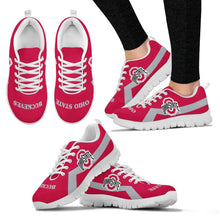 Load image into Gallery viewer, Ohio State Buckeyes Line Logo Sneakers