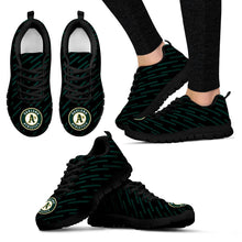 Load image into Gallery viewer, Marvelous Striped Stunning Logo Oakland Athletics Sneakers