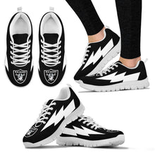 Load image into Gallery viewer, Cool Style Oakland Raiders Sneakers Thunder Lightning Amazing Logo