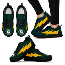 Load image into Gallery viewer, Lovely Style Oakland Athletics Sneakers Thunder Lightning Amazing Logo