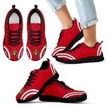Load image into Gallery viewer, Lovely Curves Stunning Logo Icon Ottawa Senators Sneakers