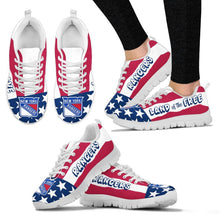 Load image into Gallery viewer, Proud Of American Flag Three Line New York Rangers Sneakers
