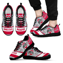 Load image into Gallery viewer, Three Impressing Point Of Logo Ohio State Buckeyes Sneakers
