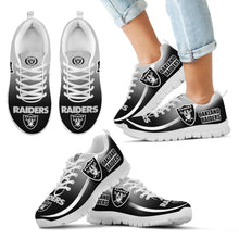 Load image into Gallery viewer, Mystery Straight Line Up Oakland Raiders Sneakers