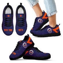 Load image into Gallery viewer, Pattern Logo Slide In Line New York Mets Sneakers