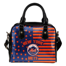Load image into Gallery viewer, Unique Twinkle Star With Line New York Mets Shoulder Handbags
