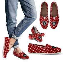 Load image into Gallery viewer, Red Valentine Cosy Atmosphere Oakland Raiders Casual Shoes ver 2