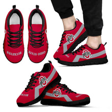 Load image into Gallery viewer, Ohio State Buckeyes Line Logo Sneakers