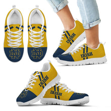 Load image into Gallery viewer, Line Stripe Logo Bottom Notre Dame Fighting Irish Sneakers