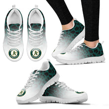 Load image into Gallery viewer, Leopard Pattern Awesome Oakland Athletics Sneakers
