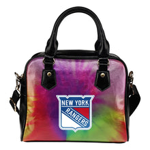 Load image into Gallery viewer, Rainbow Dynamic Mix Colours Gorgeous New York Rangers Shoulder Handbags