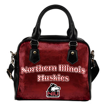 Load image into Gallery viewer, Love Icon Mix Northern Illinois Huskies Logo Meaningful Shoulder Handbags