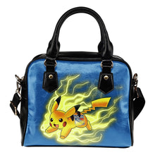 Load image into Gallery viewer, Pikachu Angry Moment New York Rangers Shoulder Handbags