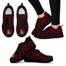Load image into Gallery viewer, Marvelous Striped Stunning Logo Ottawa Senators Sneakers