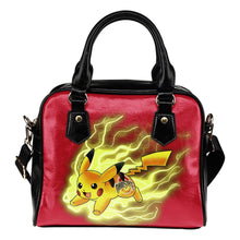 Load image into Gallery viewer, Pikachu Angry Moment Ohio State Buckeyes Shoulder Handbags