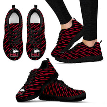 Load image into Gallery viewer, Marvelous Striped Stunning Logo Northern Illinois Huskies Sneakers