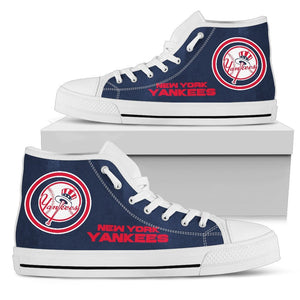 Circle Logo New York Yankees High Top Shoes