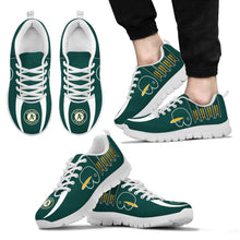 Load image into Gallery viewer, Vintage Four Flags With Streaks Oakland Athletics Sneakers